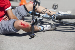 an injured bicyclist in Alpharetta, GA