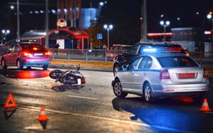 a damaged motorcycle in Alpharetta, GA