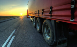 a truck on a highway in Brookhaven, GA